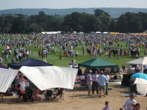crowds on the polo field